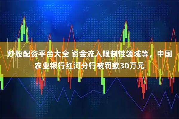 炒股配资平台大全 资金流入限制性领域等，中国农业银行红河分行被罚款30万元